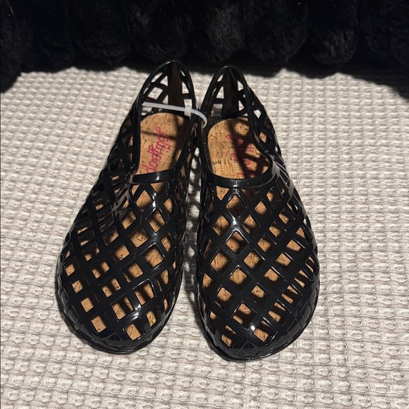 Jellypop Shoes - Black Women’s Lattice Jelly Pop Rubber